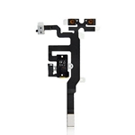 Auricular Volumen boton cable para iPhone 4S blanco