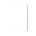 Screen Mid-Marco Bezel para iPad 2 blanco