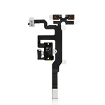 Headphone Jack Volume Buttons Switch Cable  for iPhone 4S White