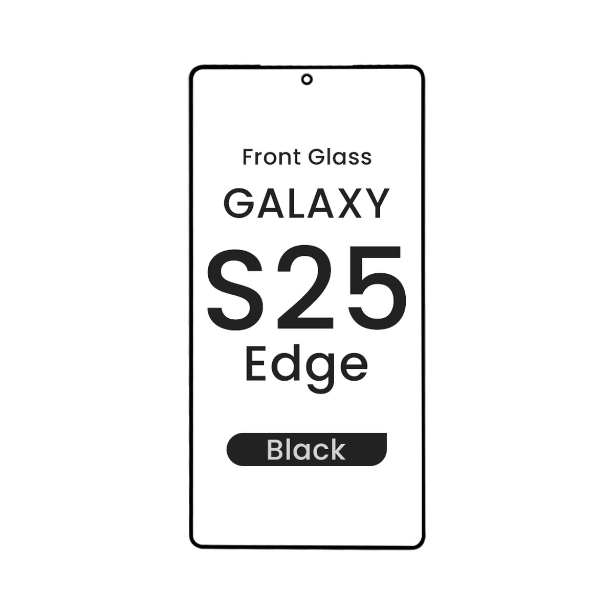 Lente frontal de cristal 2 en 1 con OCA para Galaxy S25 Edge (S937)