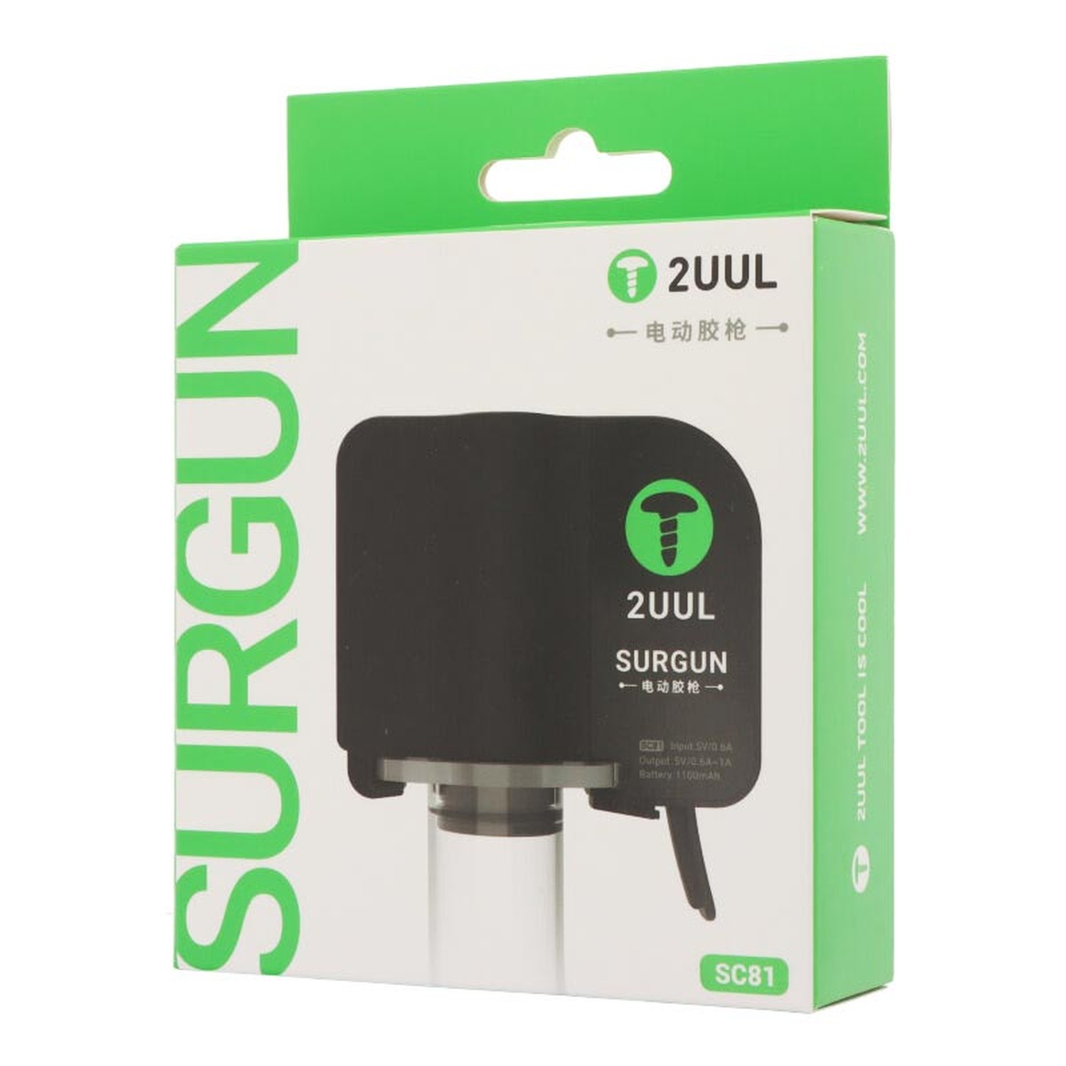 Pistola de pegamento eléctrica SC81 Surgun 2UUL (para pegamento de 17,5 mm de diámetro interior)