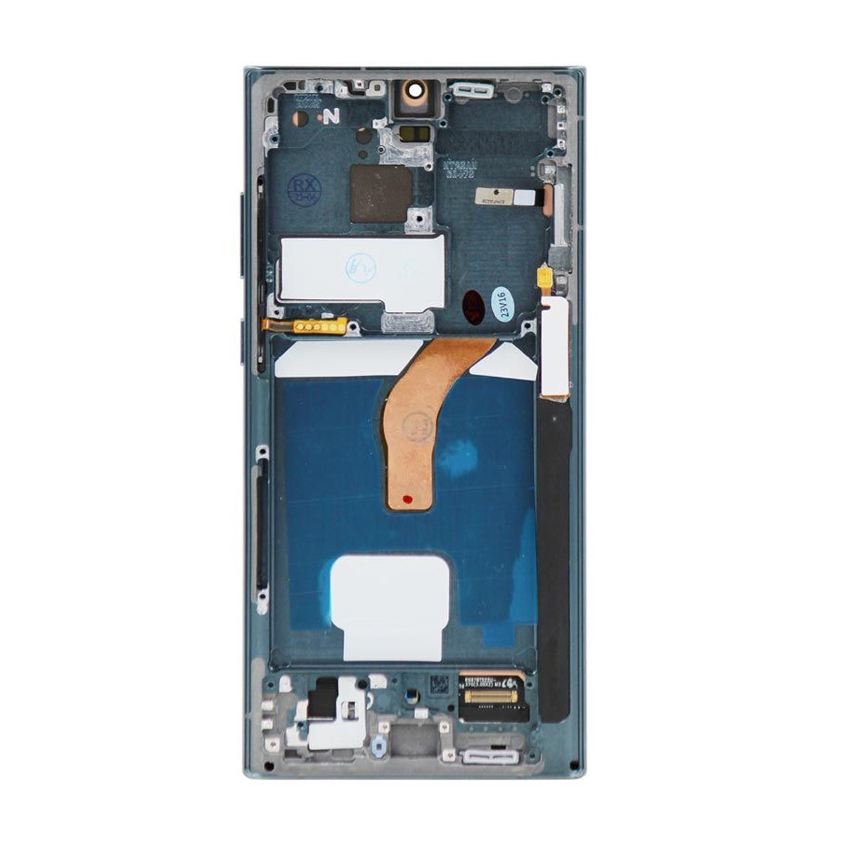 Pantalla 120Hz Soft OLED con táctil + marco Aftermarket para Galaxy S22 Ultra 5G (S908), Green — imagen 3