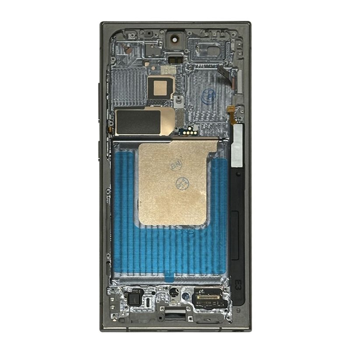 Pantalla 120Hz Soft OLED con táctil + marco Aftermarket para Galaxy S24 Ultra (S928), Titanium Yellow — imagen 3