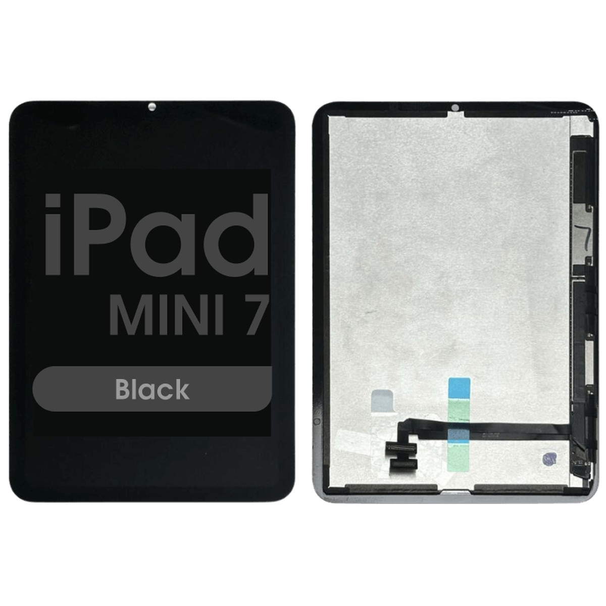 Conjunto completo de pantalla con cristal táctil Aftermarket para iPad Mini 7, WiFi / Cellular / Black