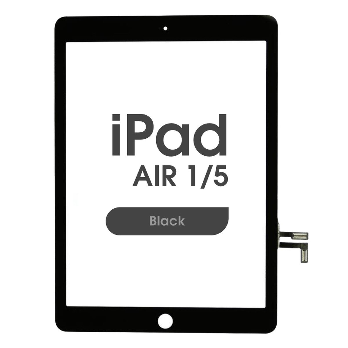 Cristal táctil con digitalizador Aftermarket para iPad Air 1 / iPad 5, Black