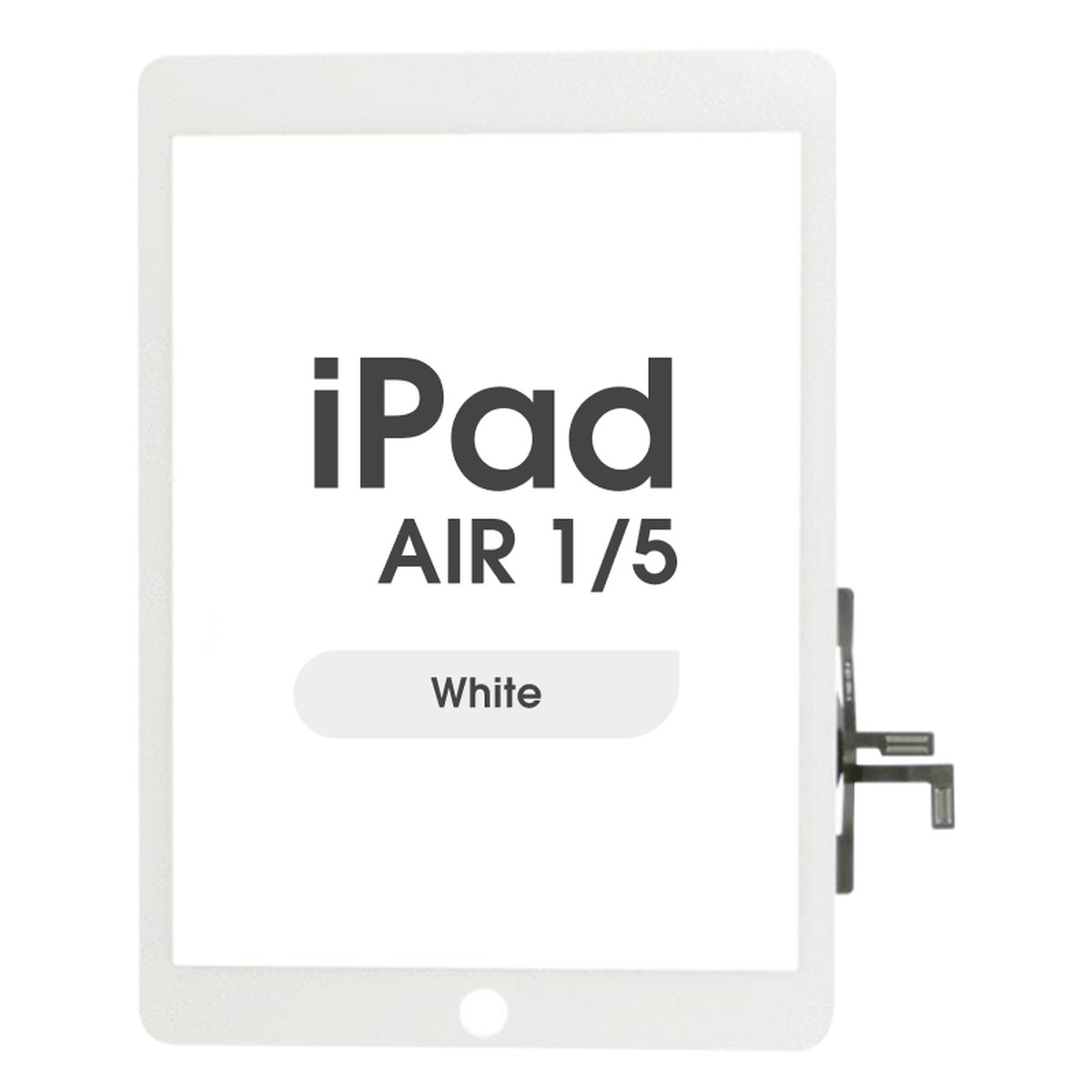Cristal táctil con digitalizador Aftermarket para iPad Air 1 / iPad 5, White