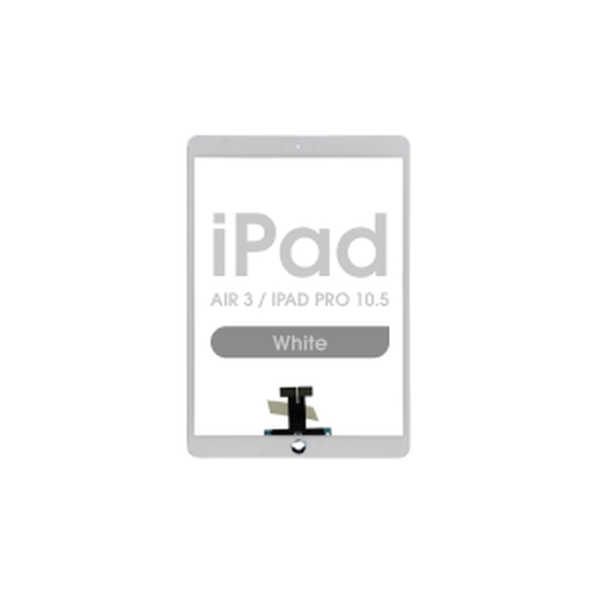 Cristal táctil con digitalizador Aftermarket para iPad Air 3 / iPad Pro 10.5, White
