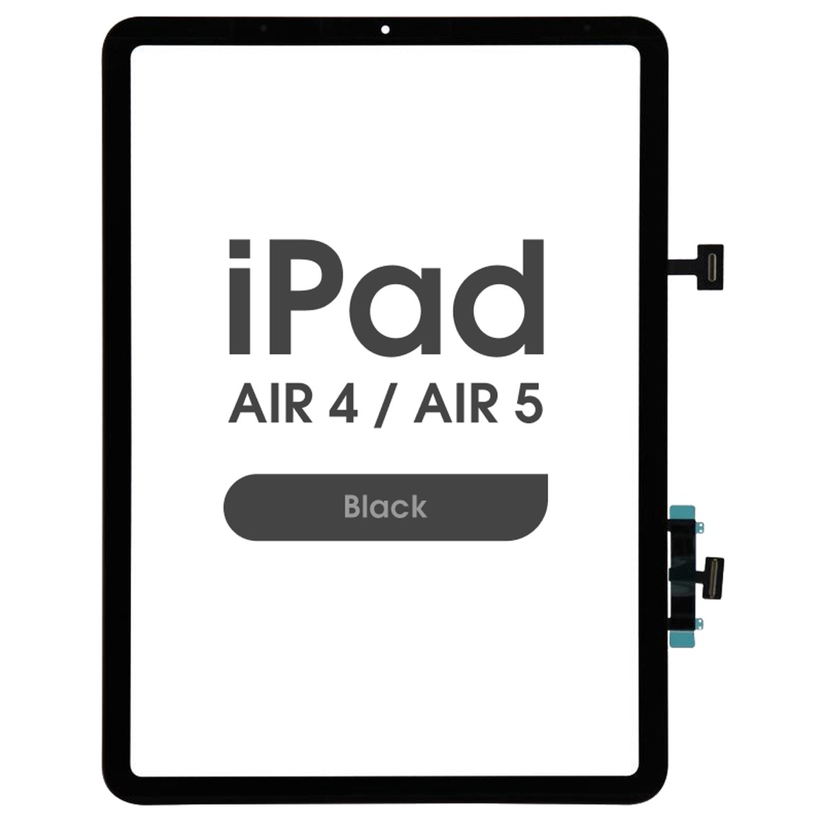 Cristal táctil con digitalizador Aftermarket para iPad Air 4 / Air 5, WiFi Version / Black