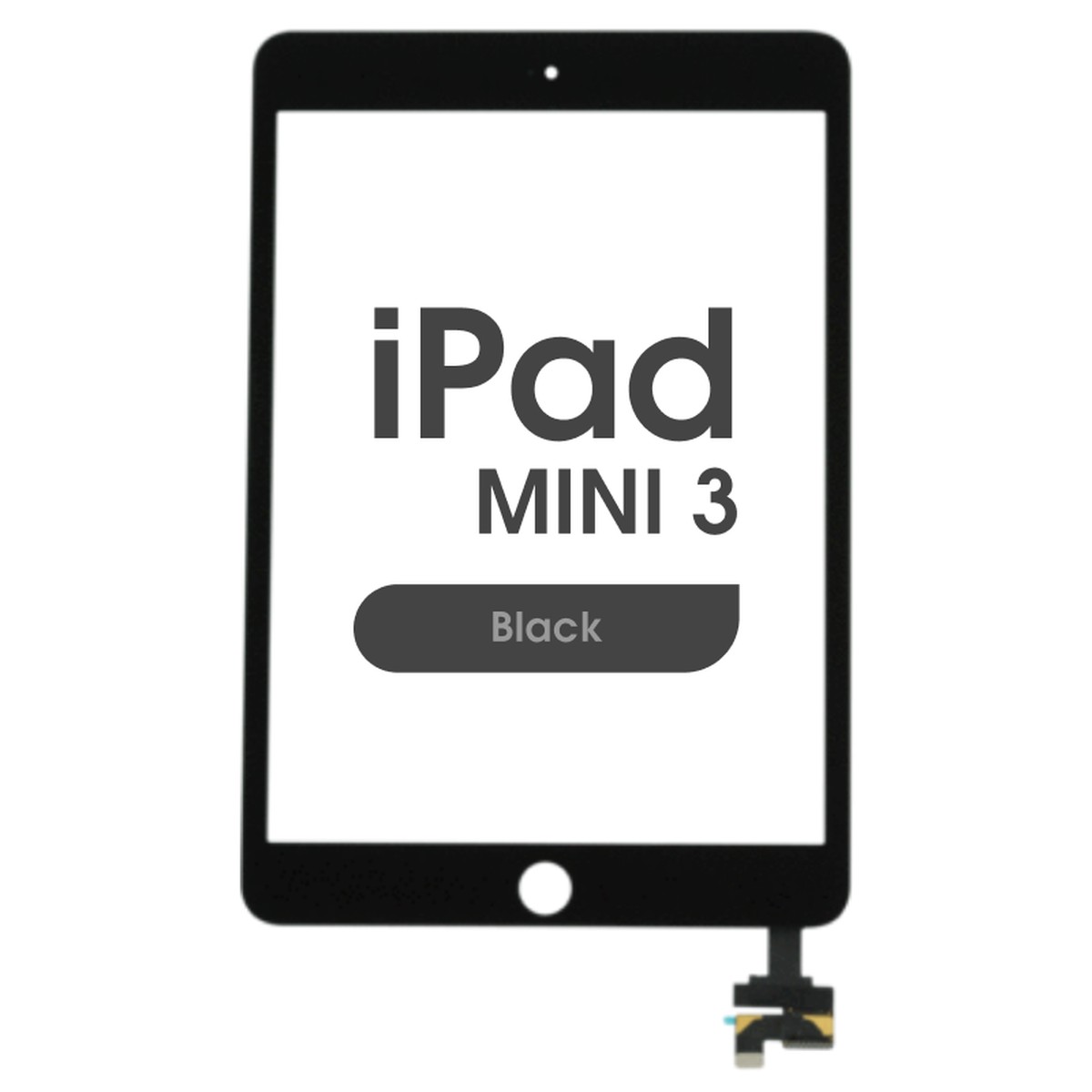 Cristal táctil con digitalizador Aftermarket para iPad Mini 3, Black