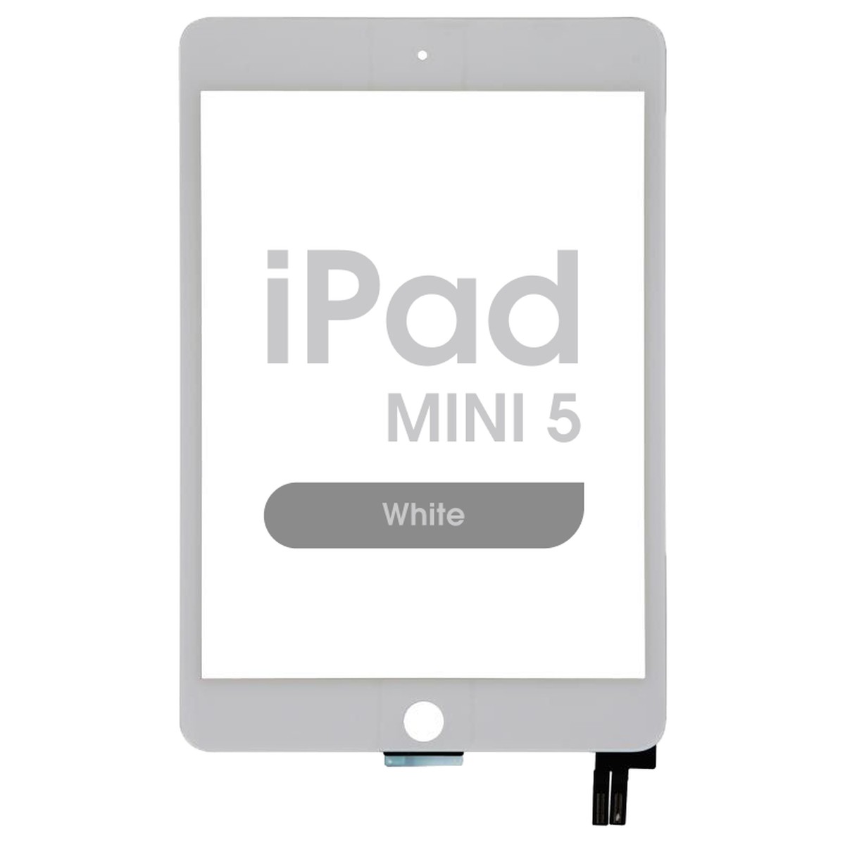 Cristal táctil con digitalizador Aftermarket para iPad Mini 5, White