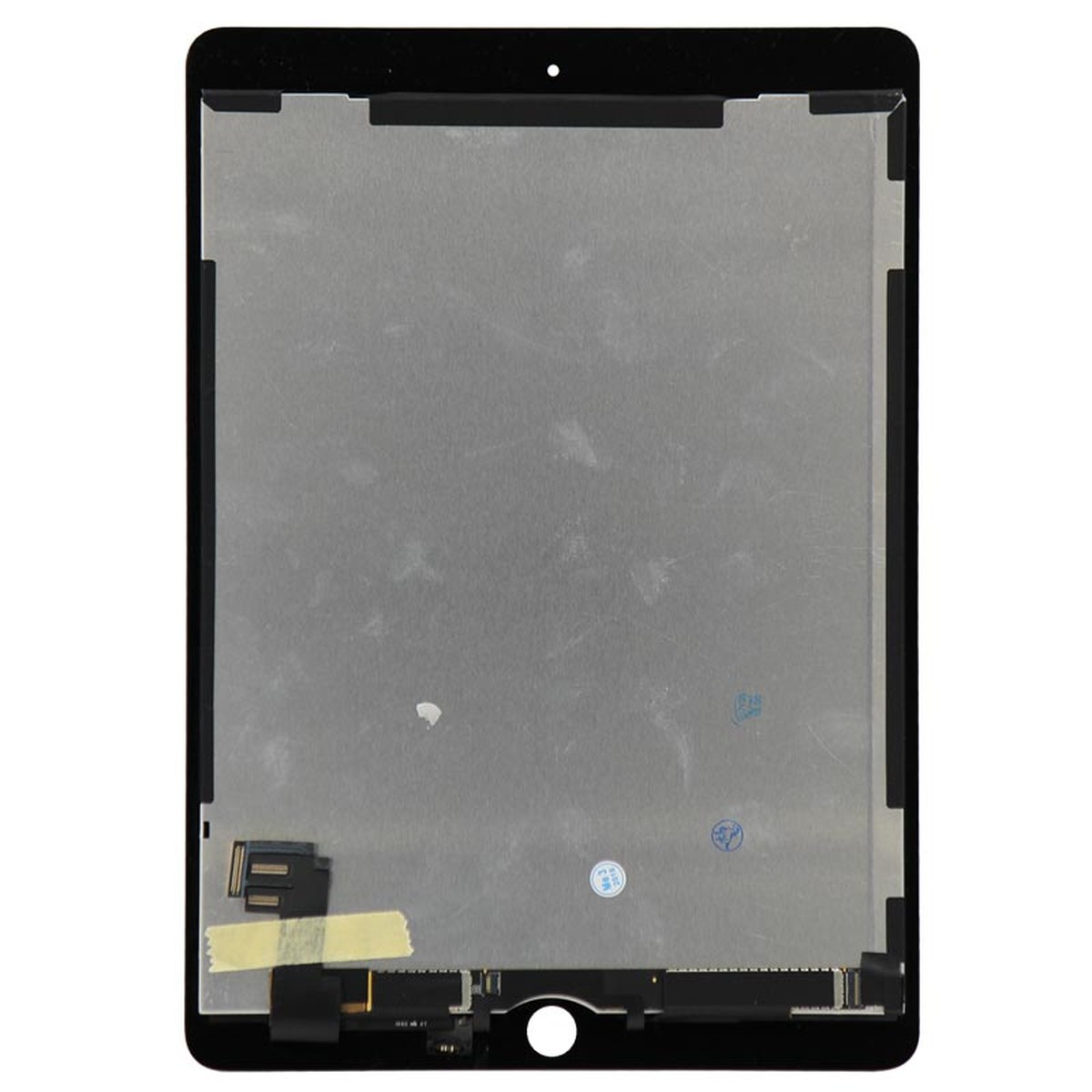 Conjunto completo de pantalla LCD con cristal táctil y flex de reposo / despertar preinstalado Aftermarket para iPad Air 2, Black — imagen 2