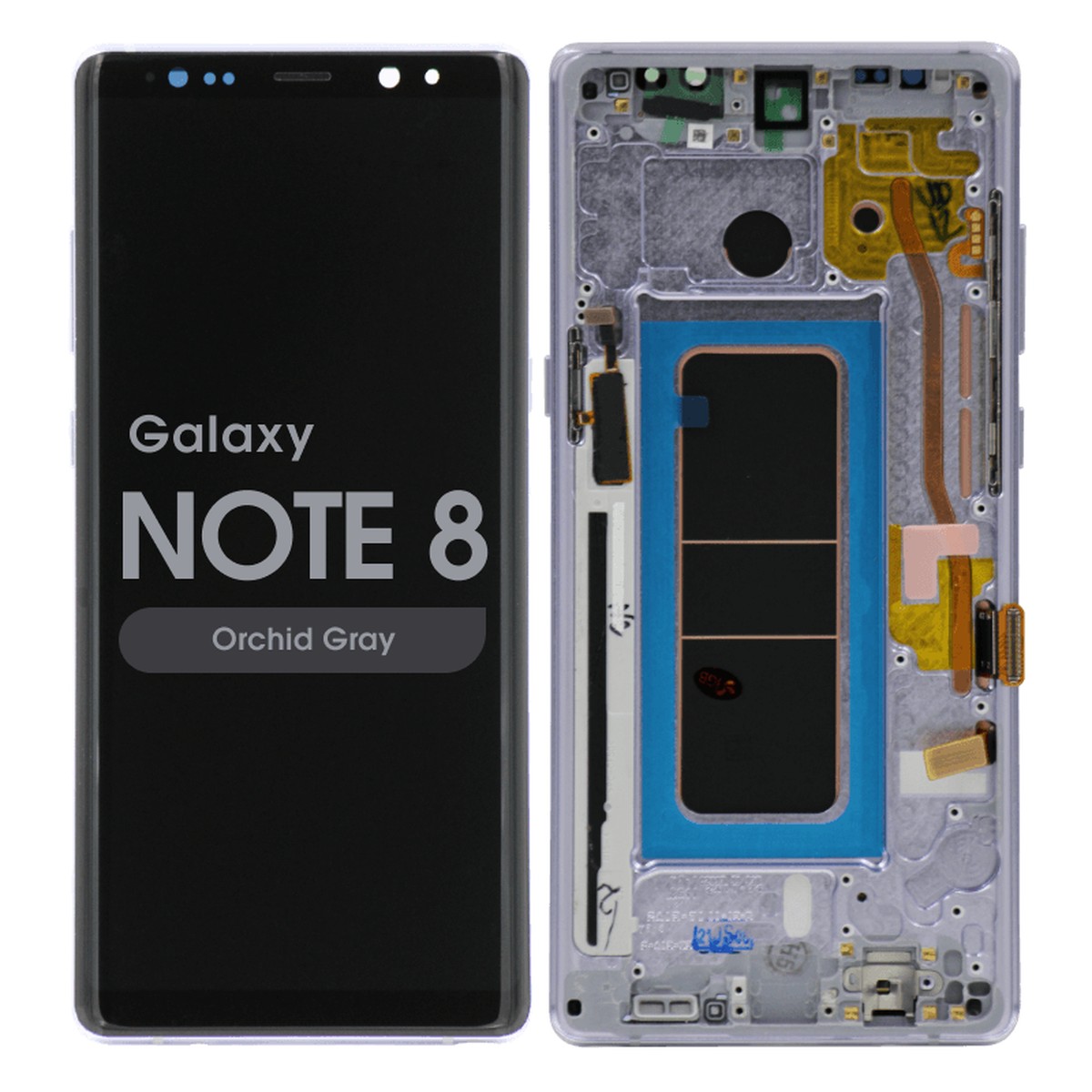 Pantalla OLED con táctil + marco Aftermarket para Galaxy Note 8 (N950), Orchid Gray