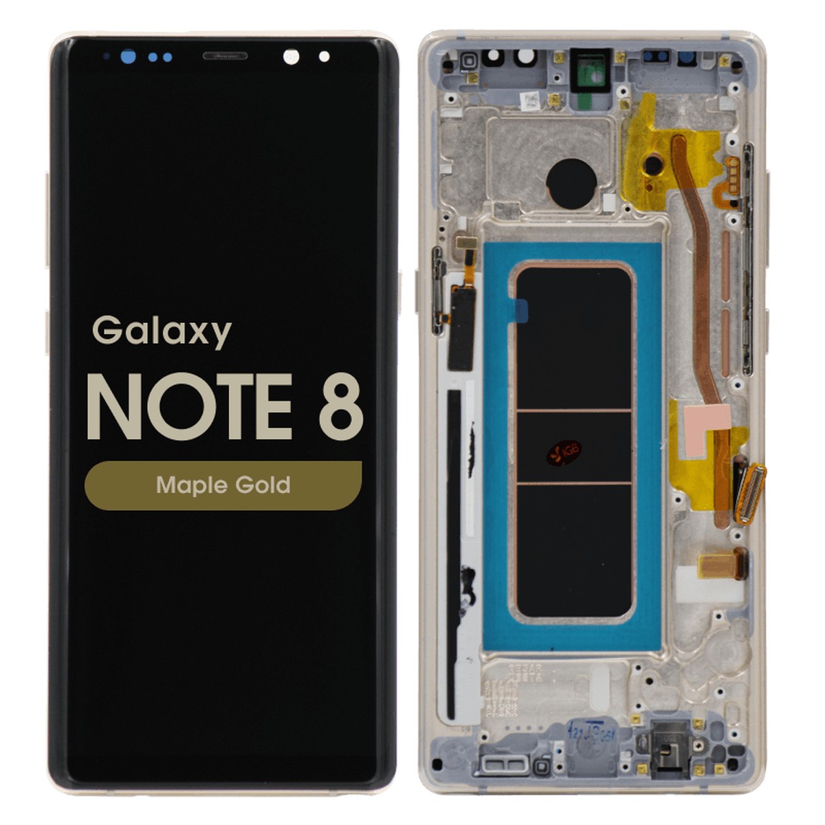 Pantalla OLED con táctil + marco Aftermarket para Galaxy Note 8 (N950), Maple Gold