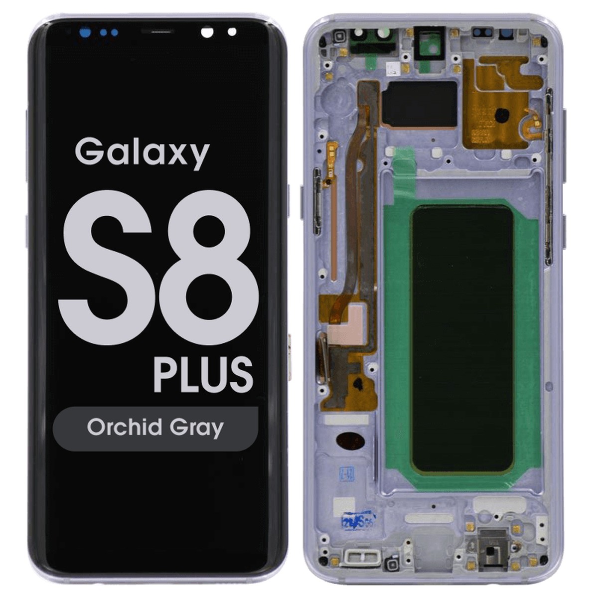 Pantalla OLED con táctil + marco Aftermarket para Galaxy S8 Plus (G955), Orchid Gray
