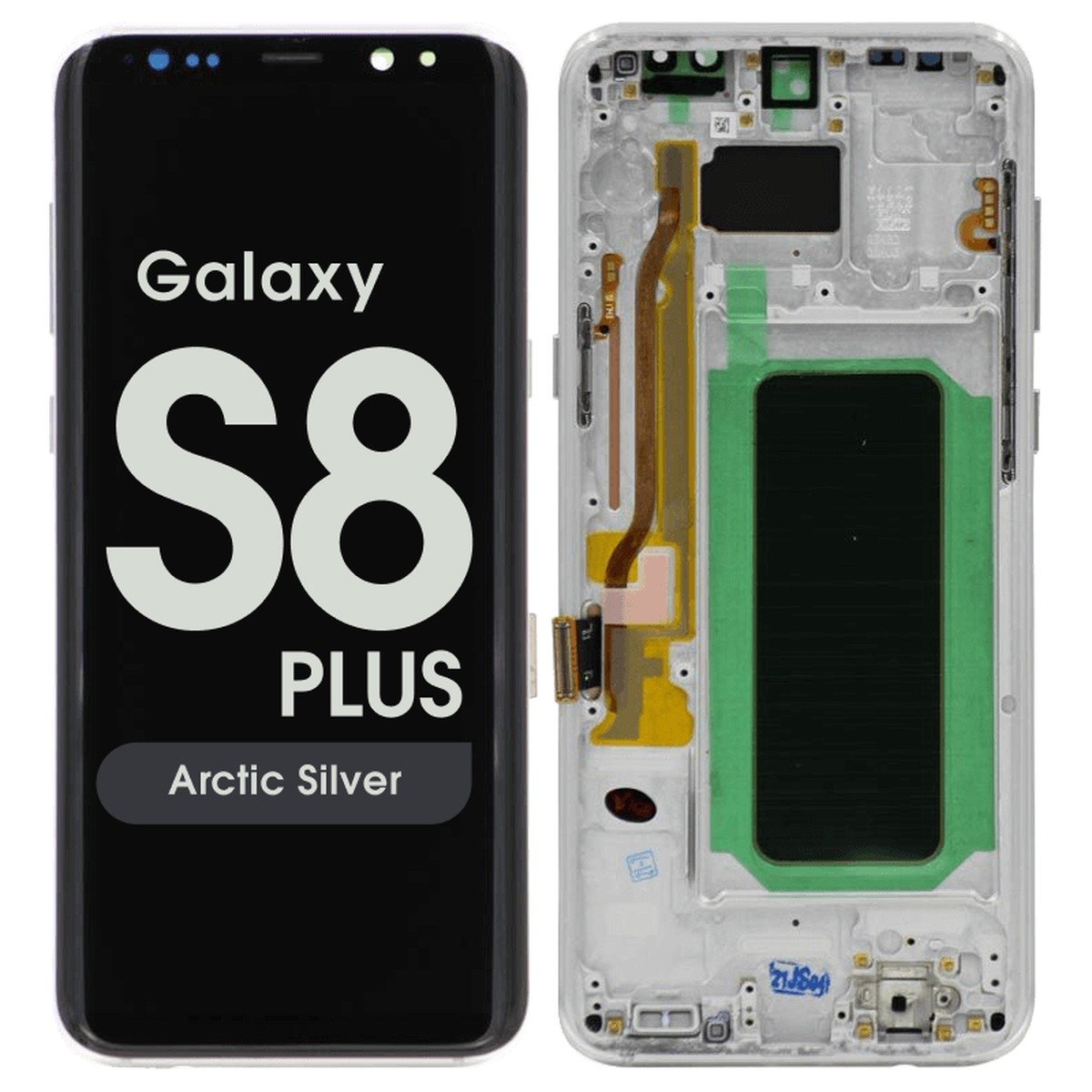 Pantalla OLED con táctil + marco Aftermarket para Galaxy S8 Plus (G955), Arctic Silver