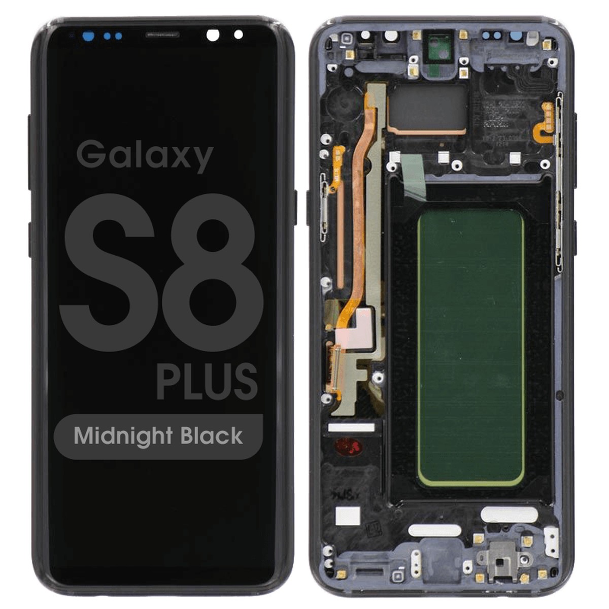 Pantalla OLED con táctil + marco Aftermarket para Galaxy S8 Plus (G955), Midnight Black