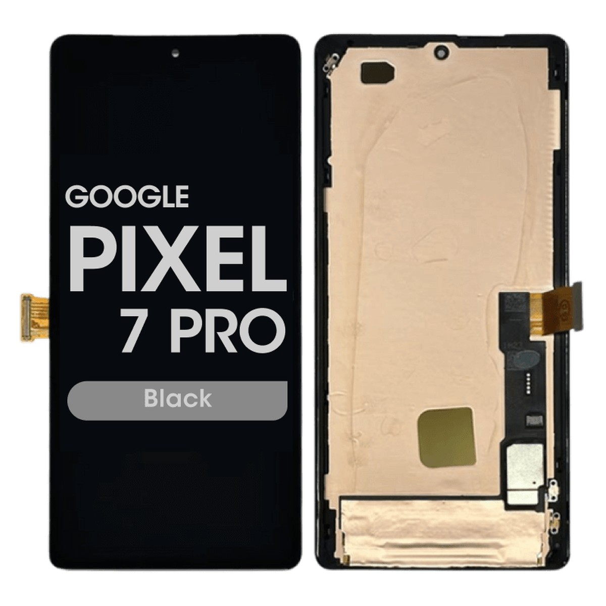 Pantalla OLED con táctil + marco Aftermarket para Google Pixel 7 Pro, Black