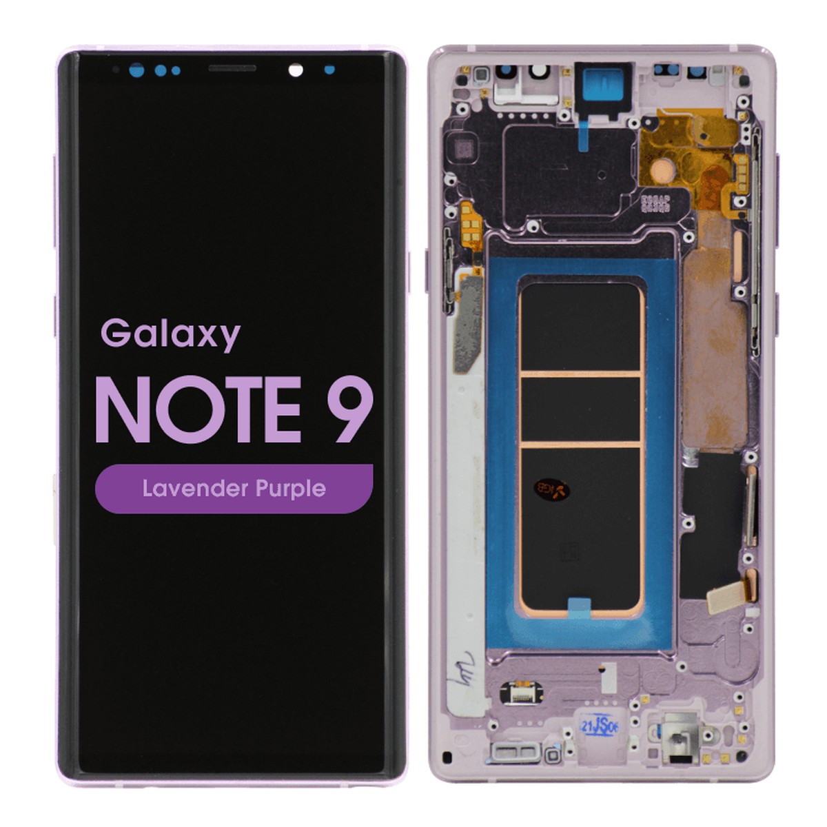 Pantalla Soft OLED con táctil + marco Aftermarket para Galaxy Note 9 (N960), Lavender Purple