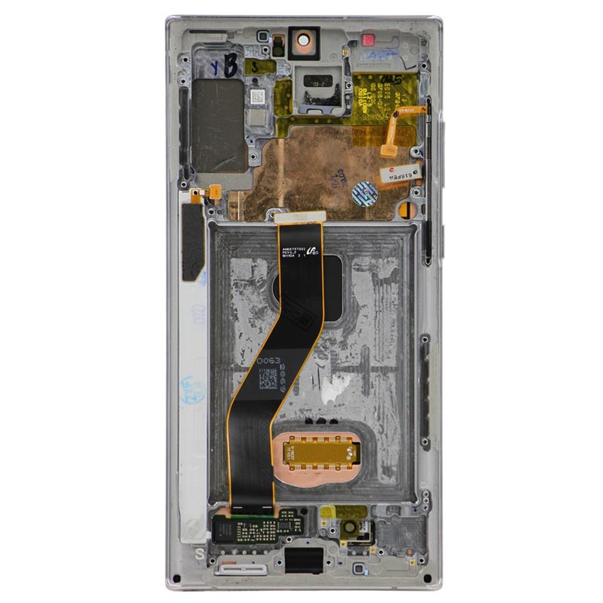 Pantalla Soft OLED con táctil + marco Aftermarket para Galaxy Note 10 Plus / 5G (N975/N976), Aura Glow / Silver — imagen 3