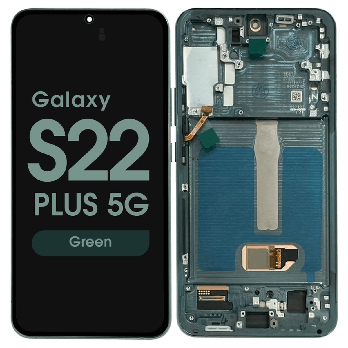 Pantalla Soft OLED con táctil + marco Aftermarket para Galaxy S22 Plus 5G (S906), Green