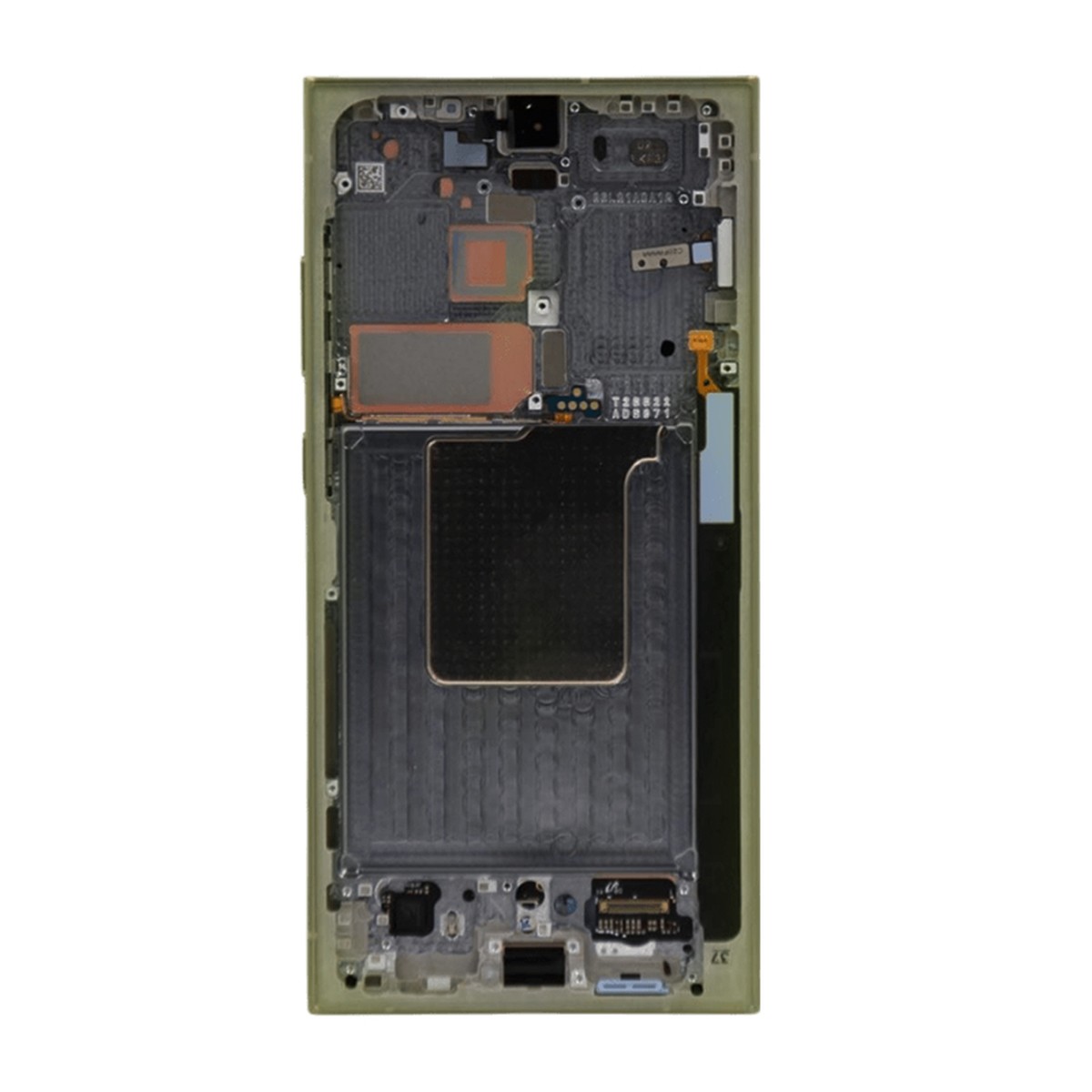 Pantalla Soft OLED con táctil + marco Aftermarket para Galaxy S24 Ultra (S928), Titanium Yellow — imagen 3