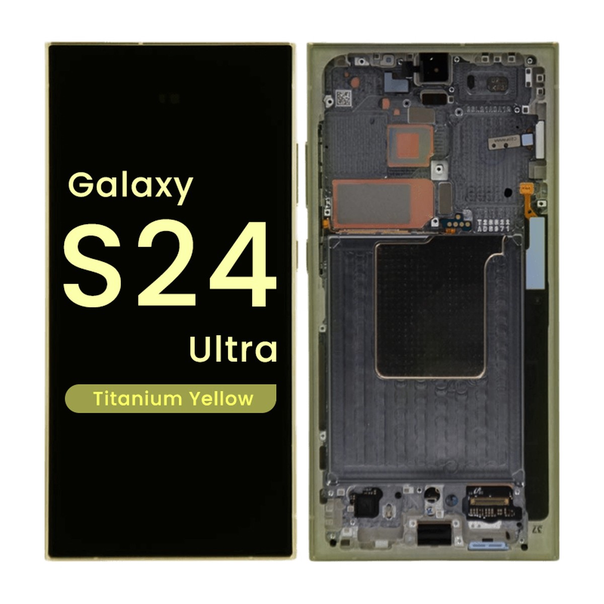 Pantalla Soft OLED con táctil + marco Aftermarket para Galaxy S24 Ultra (S928), Titanium Black — imagen 3