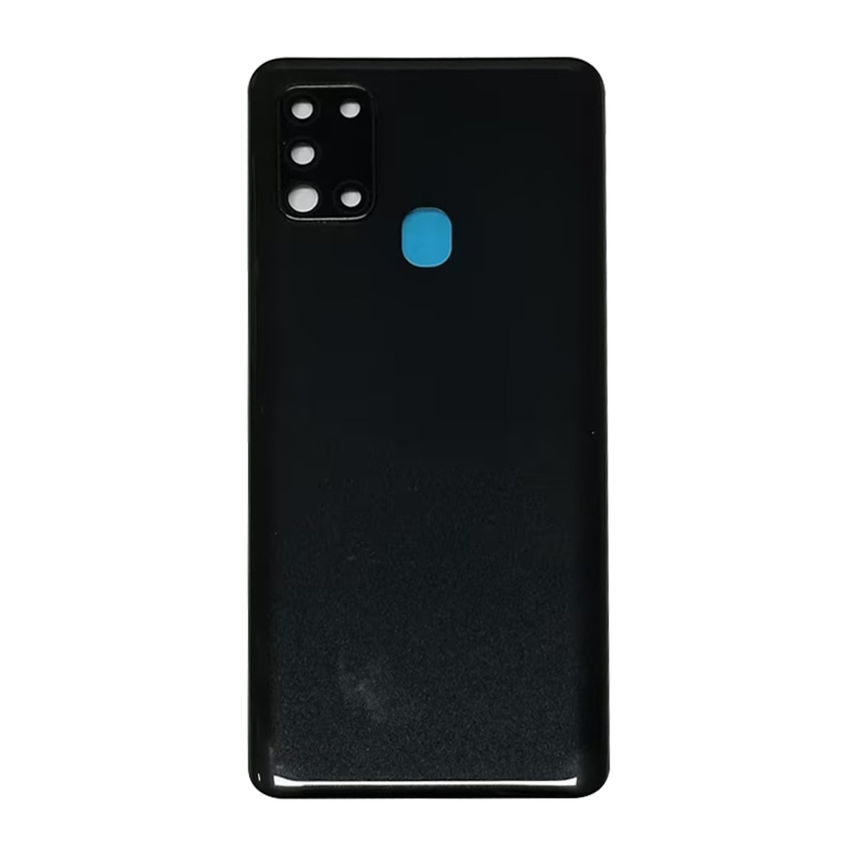 Carcasa trasera con adhesivo y lente de cámara para Galaxy A21s, A217 / 2020 / Black