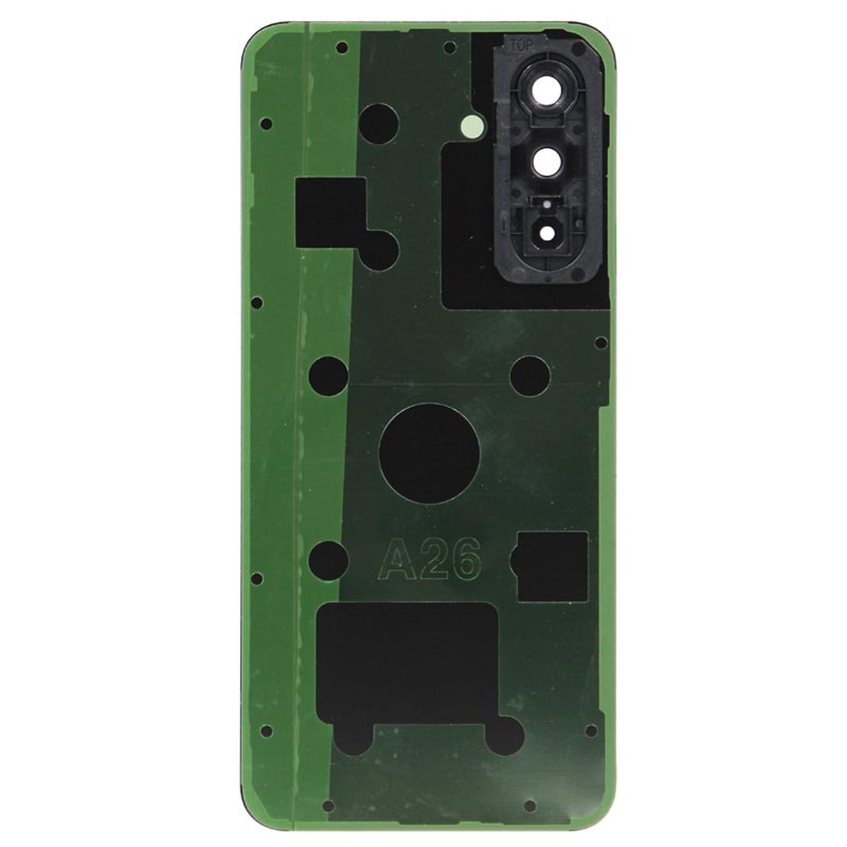 Carcasa trasera con adhesivo y lente de cámara para Galaxy A26 5G, A266 / 2025 / Black — imagen 2
