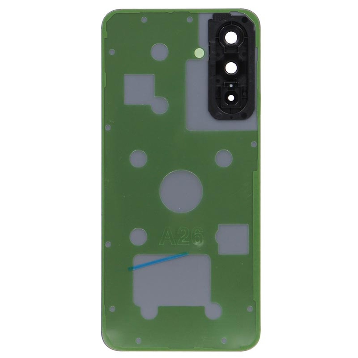 Carcasa trasera con adhesivo y lente de cámara para Galaxy A26 5G, A266 / 2025 / White — imagen 2