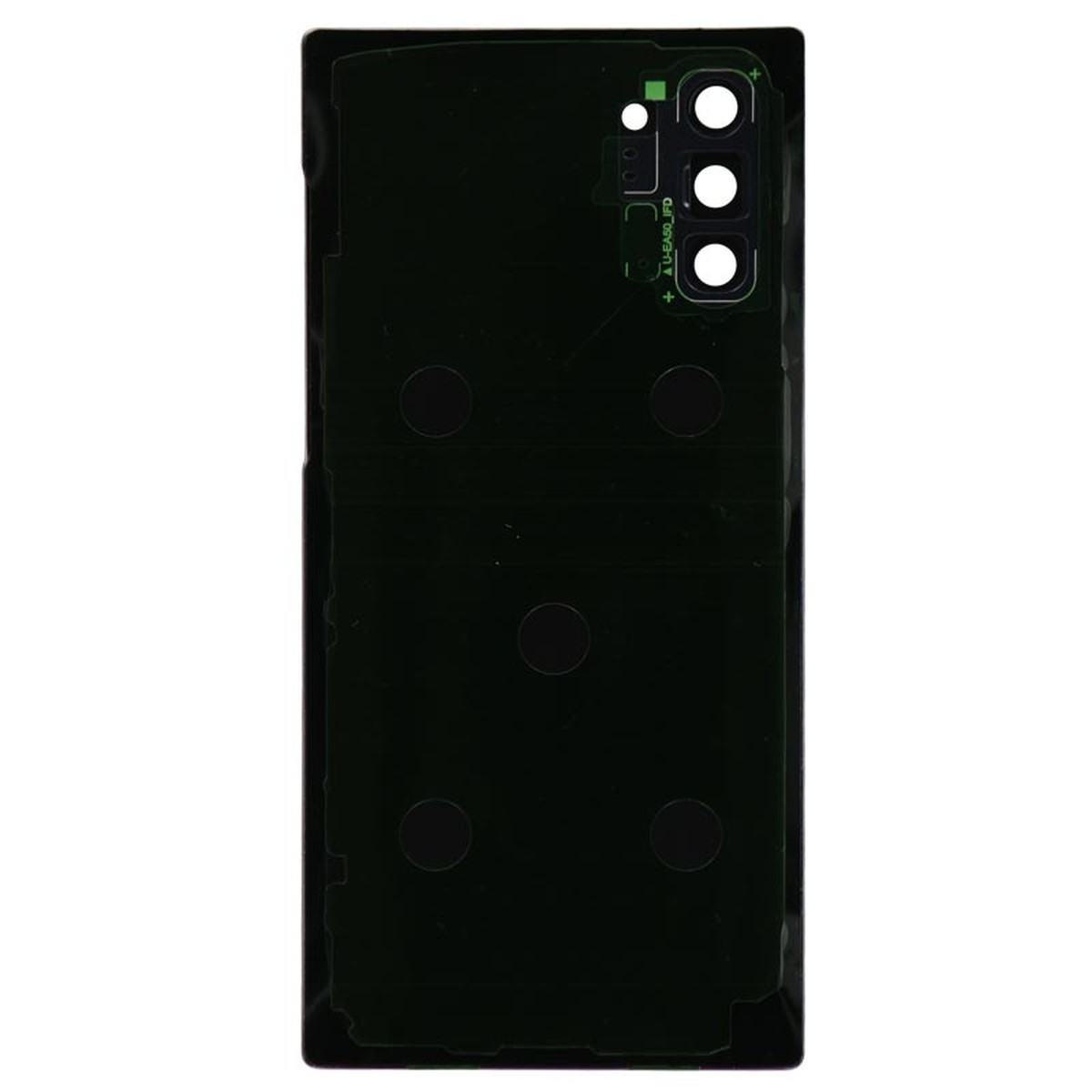 Carcasa trasera con adhesivo y lente de cámara para Galaxy Note 10 (N970), Aura Black — imagen 2