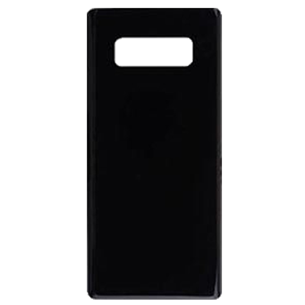 Carcasa trasera con adhesivo y lente de cámara para Galaxy Note 8 (N950), Midnight Black