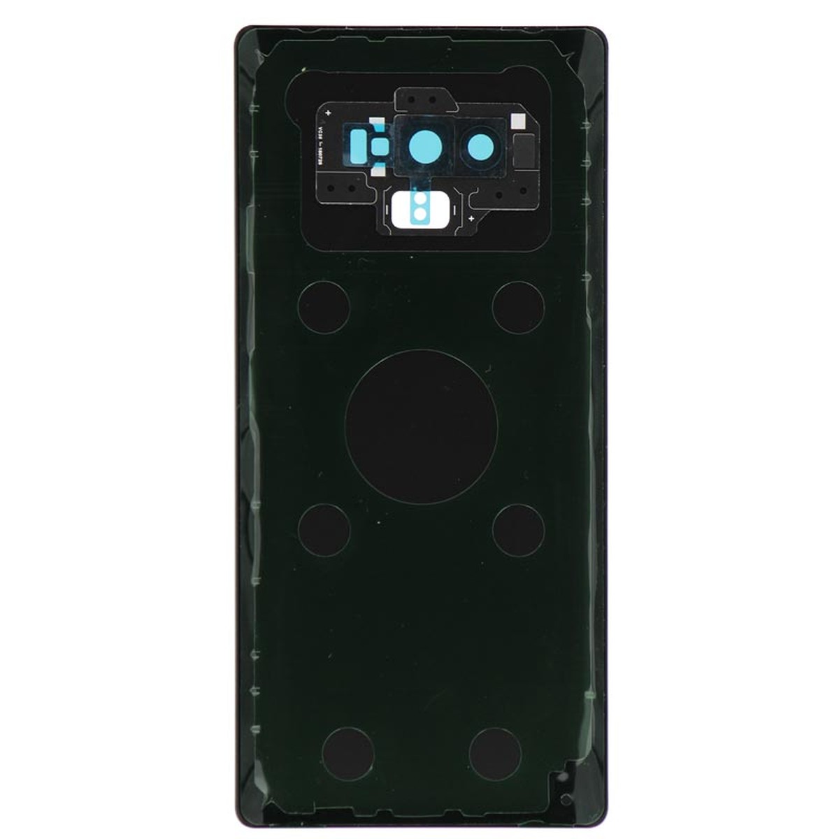 Carcasa trasera con adhesivo y lente de cámara para Galaxy Note 9 (N960), Midnight Black — imagen 2