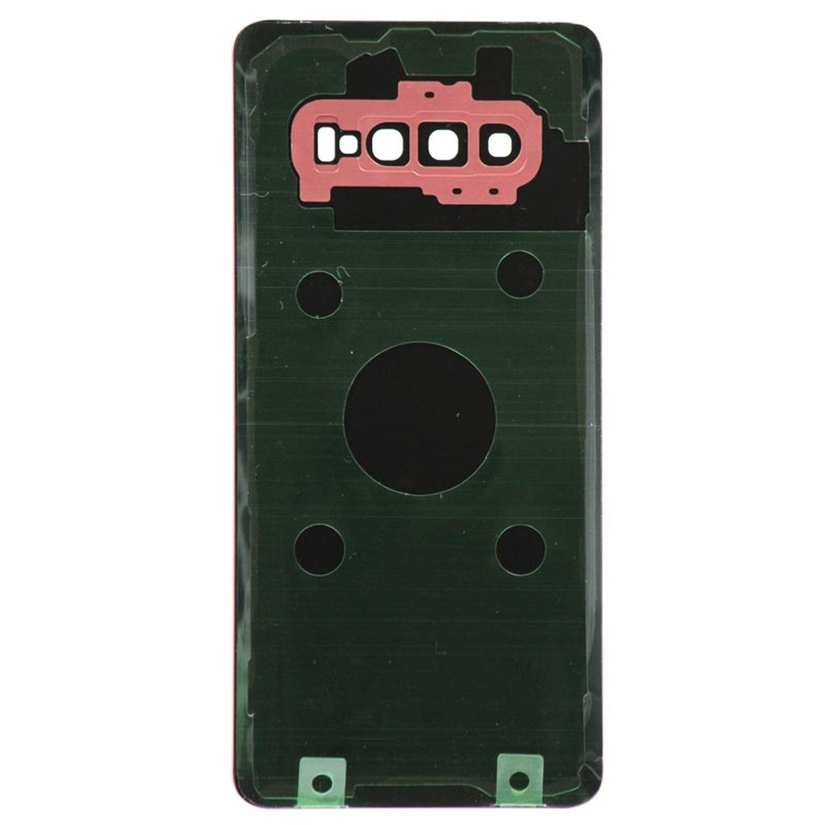 Carcasa trasera con adhesivo y lente de cámara para Galaxy S10 Plus (G975), Flamingo Pink — imagen 2