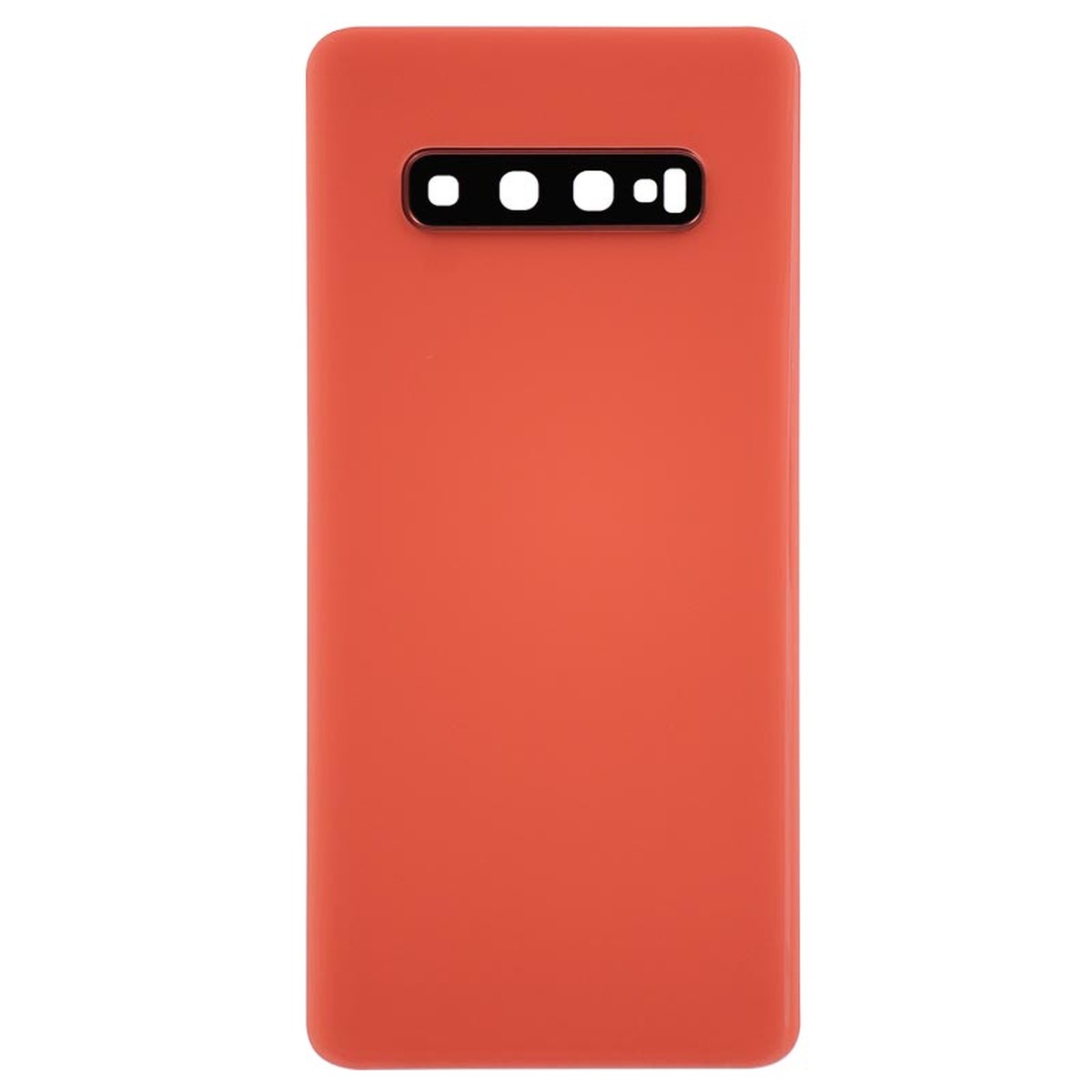 Carcasa trasera con adhesivo y lente de cámara para Galaxy S10 Plus (G975), Flamingo Pink
