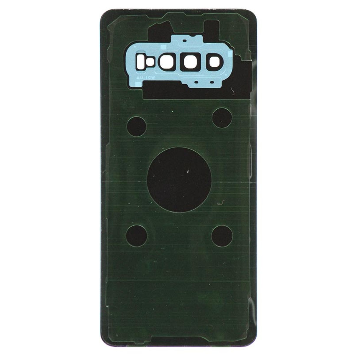Carcasa trasera con adhesivo y lente de cámara para Galaxy S10 Plus (G975), Prism Green — imagen 2