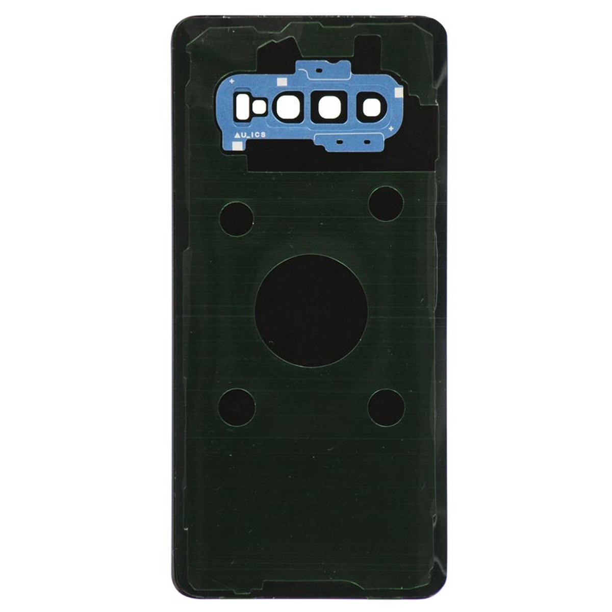 Carcasa trasera con adhesivo y lente de cámara para Galaxy S10 Plus (G975), Prism Blue — imagen 2