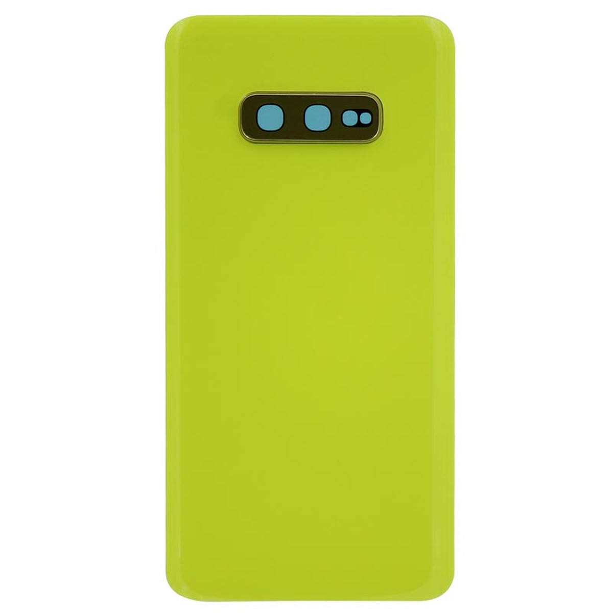 Carcasa trasera con adhesivo y lente de cámara para Galaxy S10e (G970), Canary Yellow