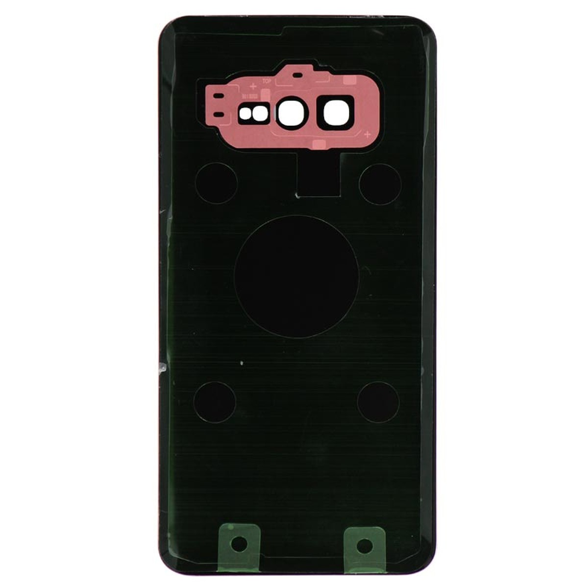 Carcasa trasera con adhesivo y lente de cámara para Galaxy S10e (G970), Flamingo Pink — imagen 2