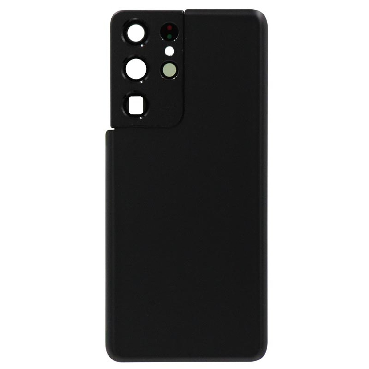 Carcasa trasera con adhesivo y lente de cámara para Galaxy S21 Ultra 5G (G998), Phantom Black