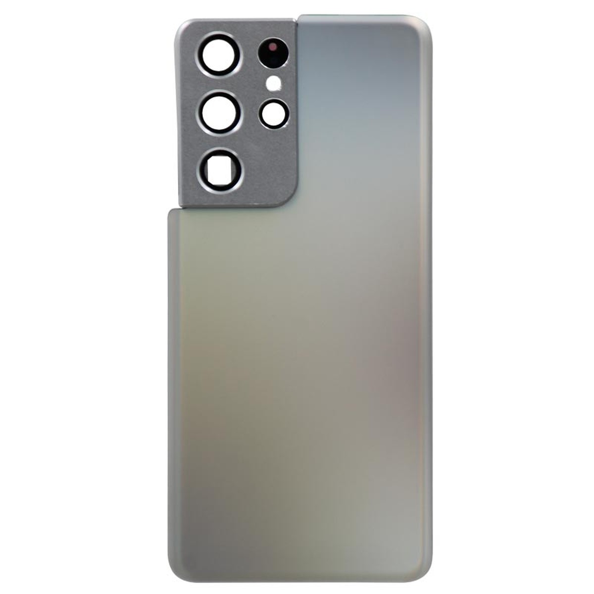 Carcasa trasera con adhesivo y lente de cámara para Galaxy S21 Ultra 5G (G998), Phantom Silver