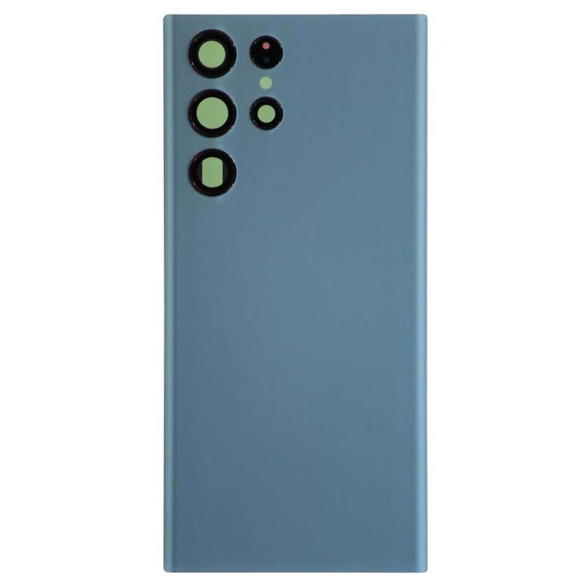 Carcasa trasera con adhesivo y lente de cámara para Galaxy S22 Ultra 5G (S908), Sky Blue