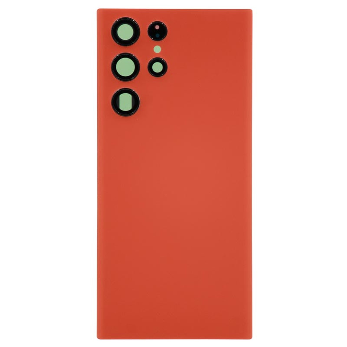 Carcasa trasera con adhesivo y lente de cámara para Galaxy S22 Ultra 5G (S908), Red