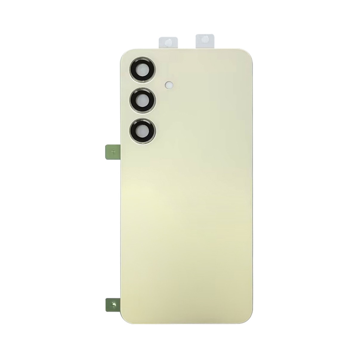 Carcasa trasera con adhesivo y lente de cámara para Galaxy S24 5G (S921), Amber Yellow
