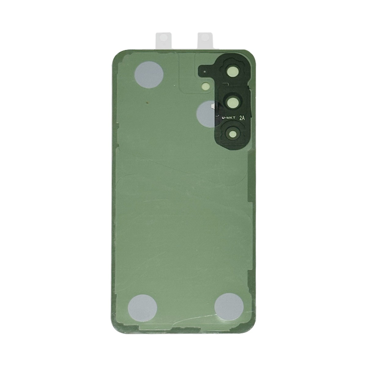 Carcasa trasera con adhesivo y lente de cámara para Galaxy S24 Plus 5G (S926), Marble Gray — imagen 2