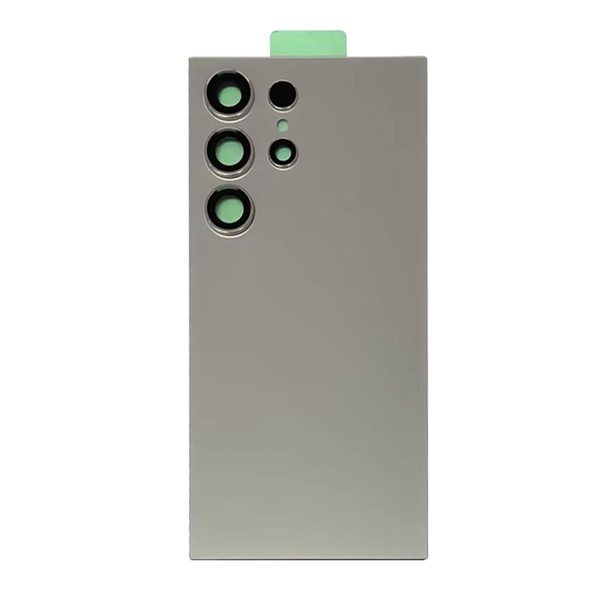 Carcasa trasera con adhesivo y lente de cámara para Galaxy S24 Ultra (S928), Titanium Gray