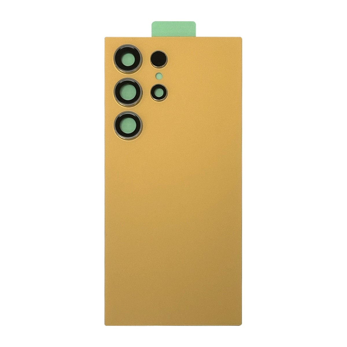 Carcasa trasera con adhesivo y lente de cámara para Galaxy S24 Ultra (S928), Titanium Orange