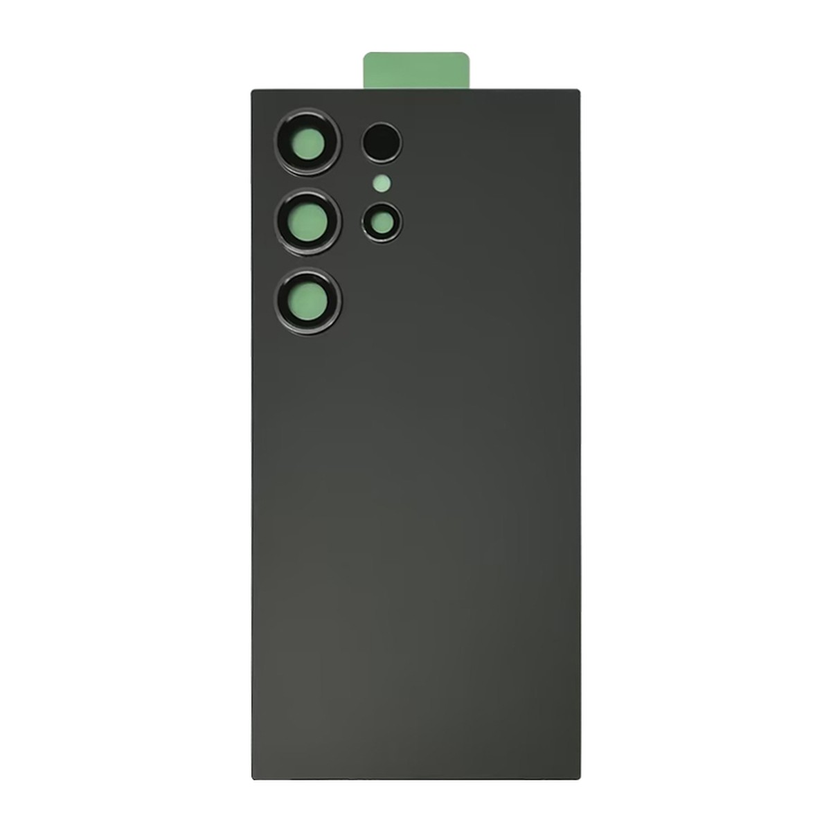 Carcasa trasera con adhesivo y lente de cámara para Galaxy S24 Ultra (S928), Titanium Black