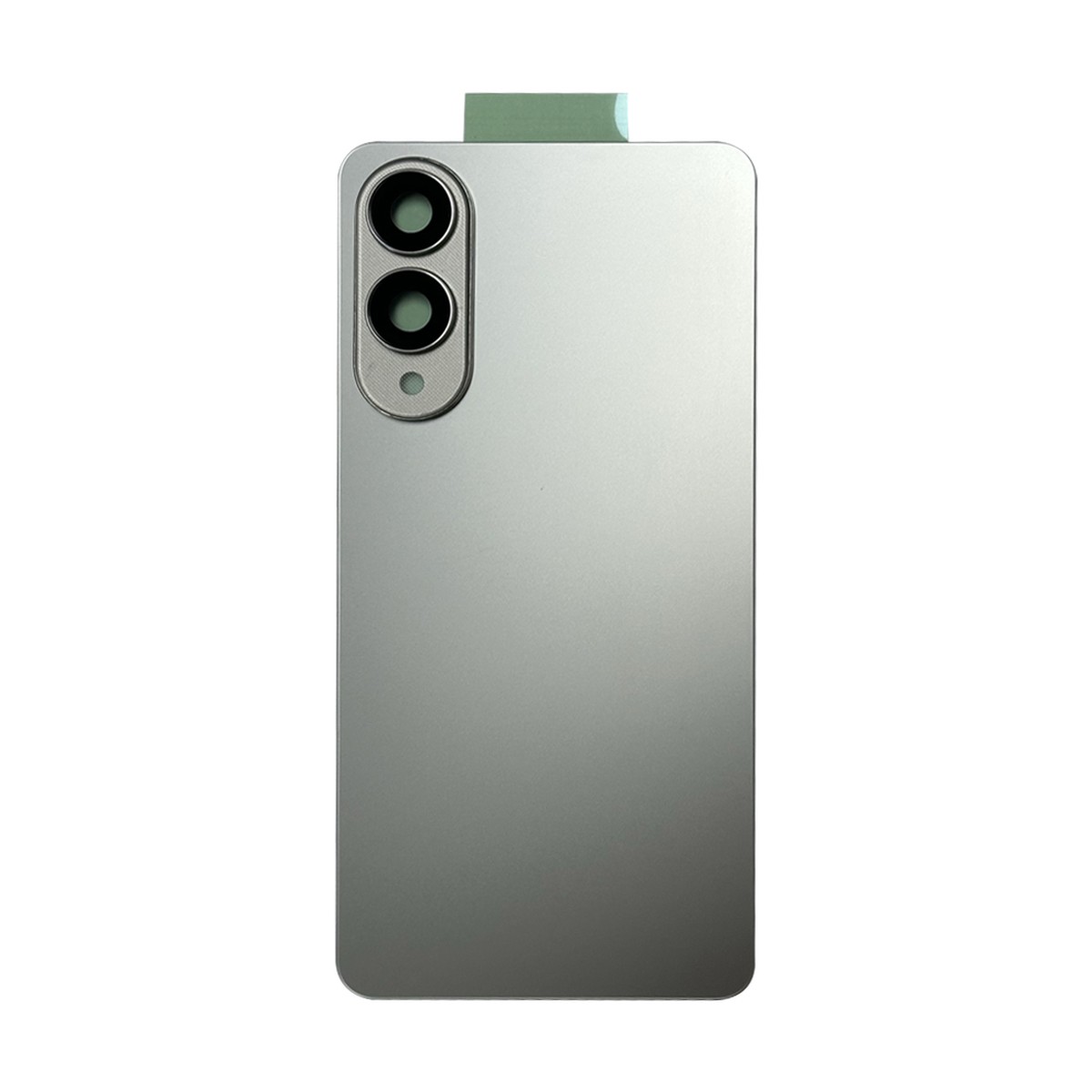 Carcasa trasera con adhesivo y lente de cámara para Galaxy S25 Edge (S937), Titanium Silver