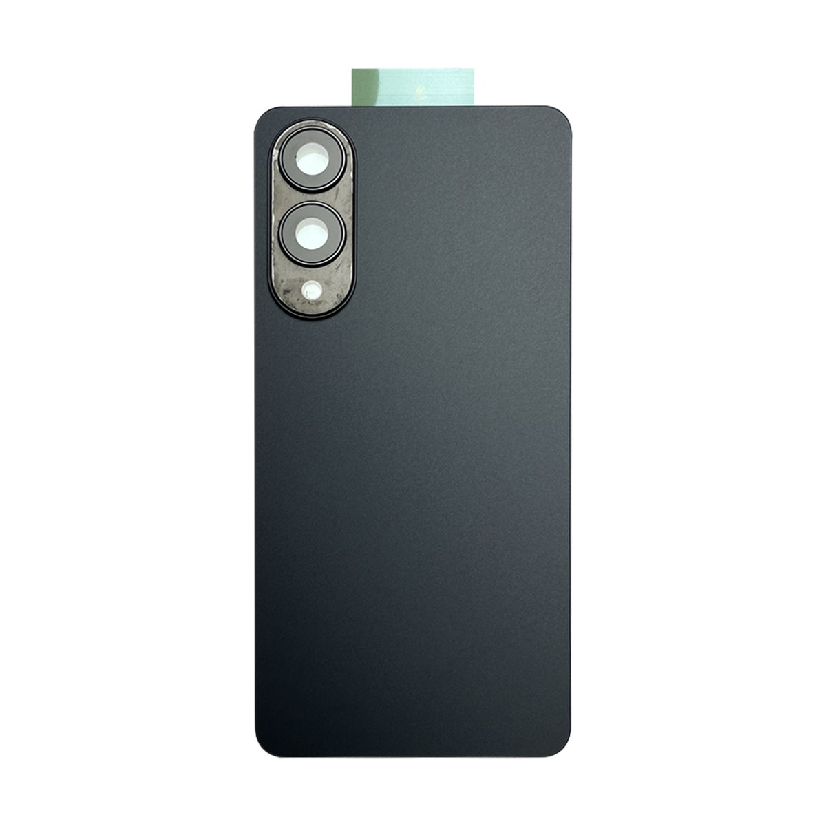 Carcasa trasera con adhesivo y lente de cámara para Galaxy S25 Edge (S937), Titanium JetBlack