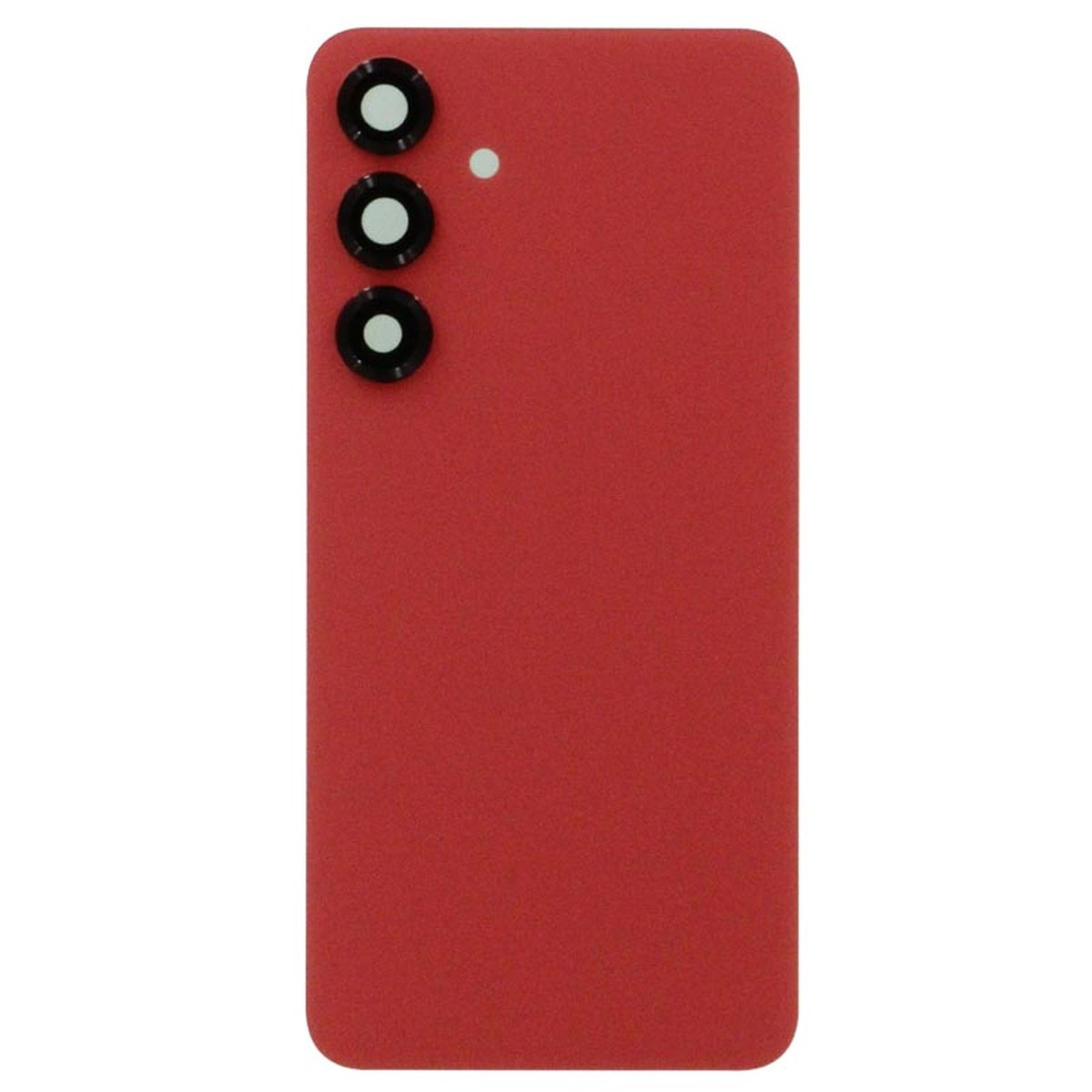 Carcasa trasera con adhesivo y lente de cámara para Galaxy S25 Plus 5G (S936), Coral Red